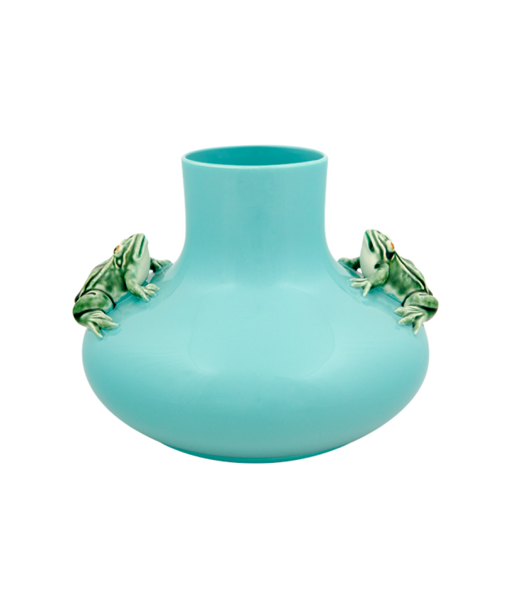 Large Vase Two Frogs