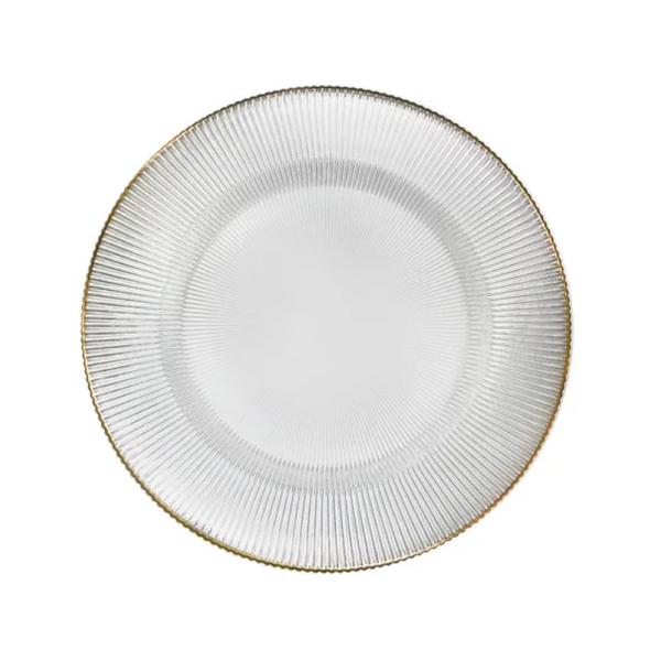 Transparent glass dish